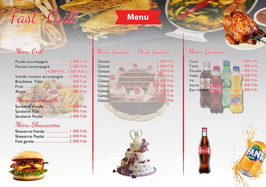 Fast-Grill — Menu Restaurant